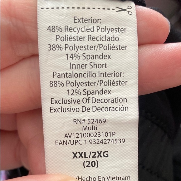 Avía Floral Women's Shorts Size XXL - Picture 7 of 7